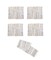 Gray and Gold Chindi Cloth Woven Table Runner With 4 Matching Placemats